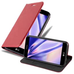 LG K10 2017 Plånboksfodral Skal (Röd)