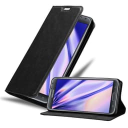 Samsung Galaxy NOTE 2 Suojakuori Lompakkokotelo (Musta)