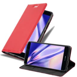 Huawei P9 PLUS Suojakuori Lompakkokotelo (Punainen)