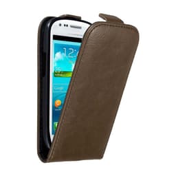 Samsung Galaxy S3 MINI Pungetui Flip Cover (Brun)