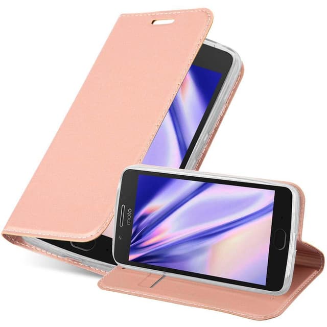 Motorola MOTO G5 lommebokdeksel etui (rosa)