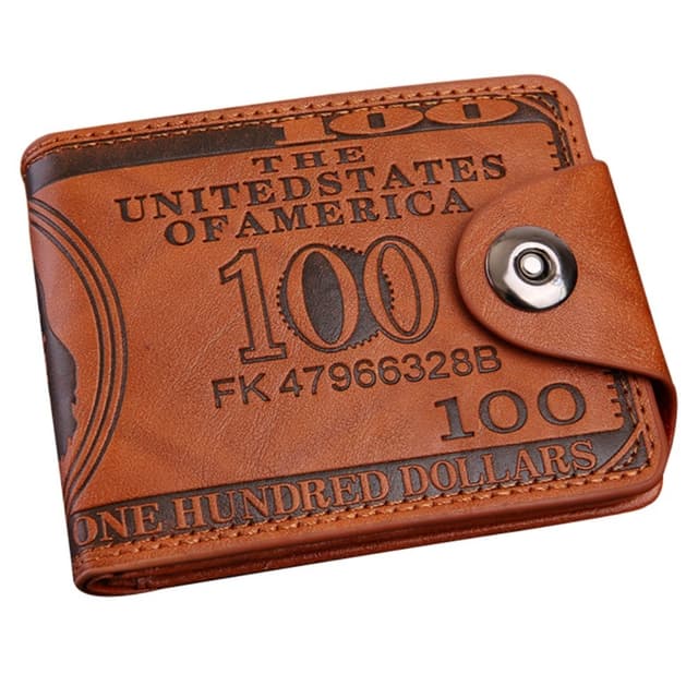 Plånbok Börs 100 dollar sedel Pengar Bifold korthållare