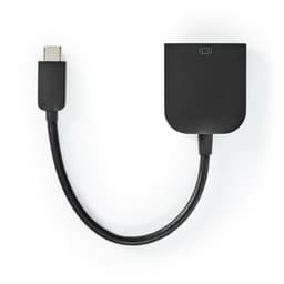 Nedis USB-C™ Adapter | USB 3.2 Gen 1 | USB-C™ Hann | VGA Hun 15p | 1920x1200 | 5 Gbps | 0.20 m | Rund | Nikkel belagt | PVC | Sort | Plastpose