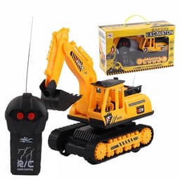 R/C radiostyrt gravemaskin med fjernkontroll