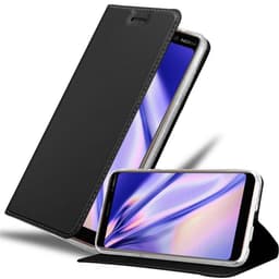 Nokia 7 PLUS Plånboksfodral Skal (Svart)