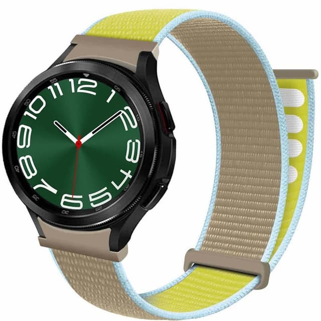 Nylon armbånd No-Gap Samsung Galaxy Watch 6 Classic (43mm) - Camel