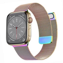 Milanese kellon renneke Apple Watch 9 (45mm) - Rainbow