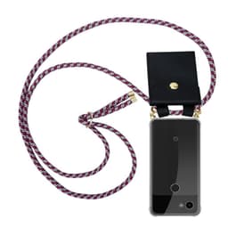 Google PIXEL 3A Deksel med Halskjede (rød)