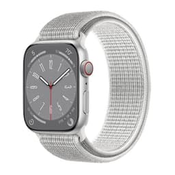 Nailon kellon renneke Apple Watch 9 (41mm) - Summit White