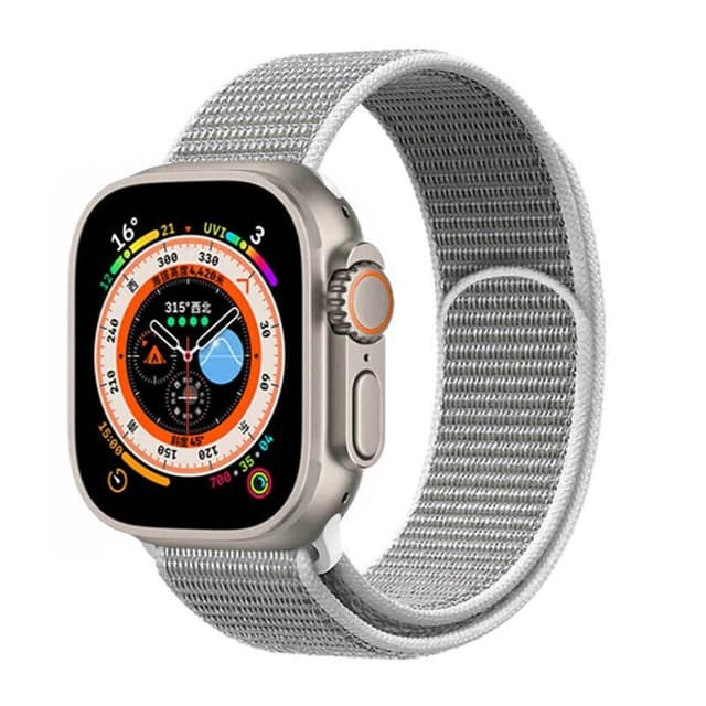 Nailon kellon renneke Apple Watch Ultra 2 (49mm) - Seashell