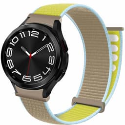 Nylon armbånd No-Gap Samsung Galaxy Watch 6 Classic (43mm) - Camel