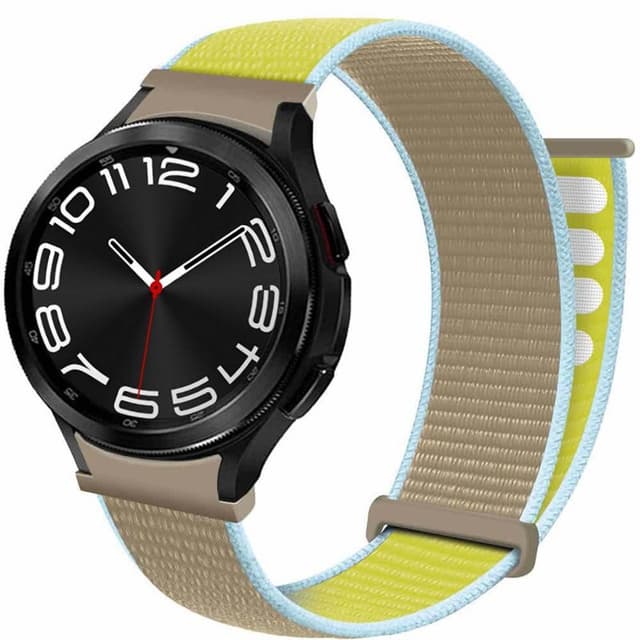 Nylon armbånd No-Gap Samsung Galaxy Watch 6 Classic (43mm) - Camel
