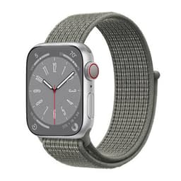 Nylon klockarmband Apple Watch 9 (45mm) - Spuce fog