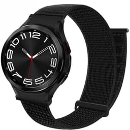 Nylon Armband No-Gap Samsung Galaxy Watch 6 Classic (43mm) - Dark Blac