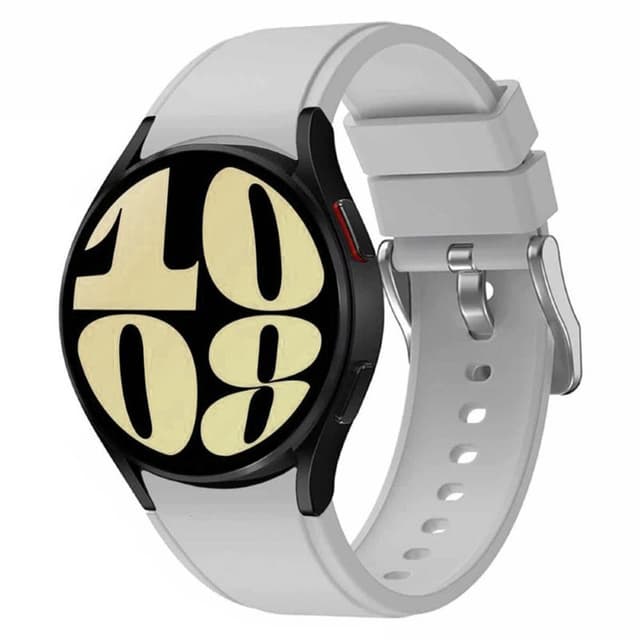 Silikon armbånd No-Gap Samsung Galaxy Watch 6 (44mm) - Lysegrå