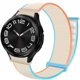 Nylon Armband No-Gap Samsung Galaxy Watch 6 Classic (43mm) - Cream