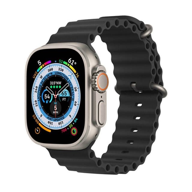 RIB Sport Urrem Apple Watch Ultra 2 (49mm) - Sort