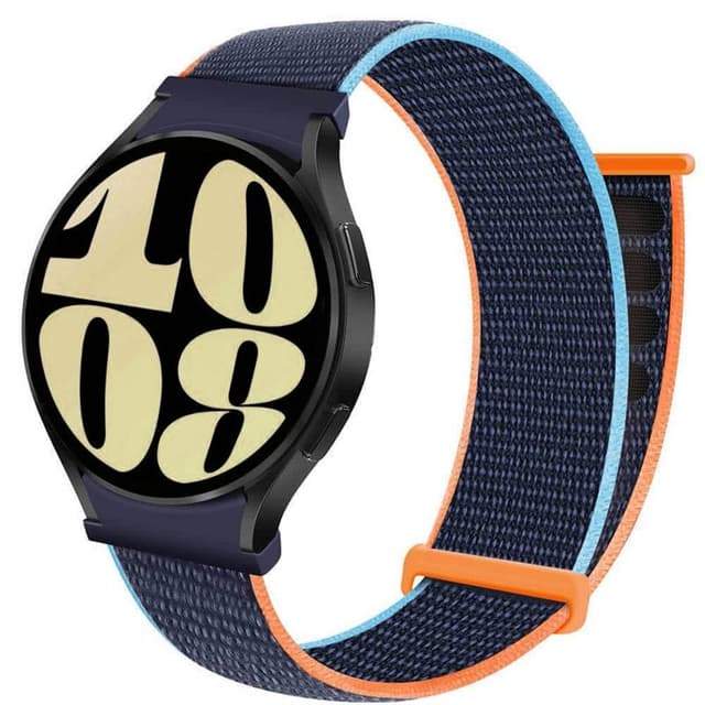 Nylon Armband No-Gap Samsung Galaxy Watch 6 (44mm) - Deep Navy
