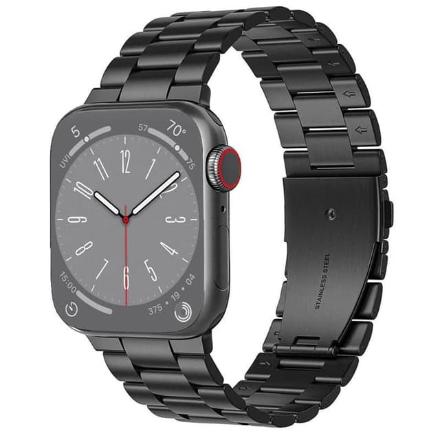 Urrem rustfrit stål Apple Watch 9 (45mm) - Sort