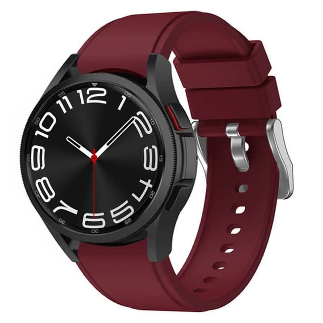 Silikon armbånd No-Gap Samsung Galaxy Watch 6 Classic (43mm) - Wine