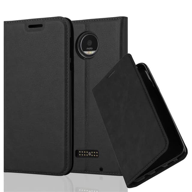 Motorola MOTO Z PLAY Suojakuori Lompakkokotelo (Musta)