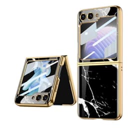 Marble Glass Case Samsung Galaxy Z Flip 5 - Marglua