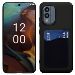 Silikone cover med kortholder Nokia XR21 - Sort