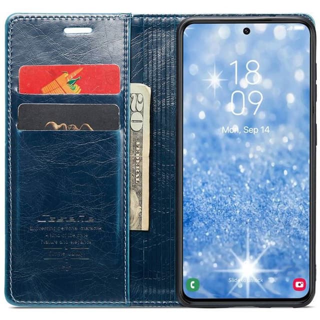 CaseMe mobilplånbok 2-kort Samsung Galaxy S23 FE - Blå