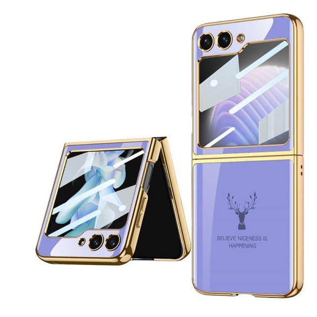 Elk Glass Case Samsung Galaxy Z Flip 5 - Lilla
