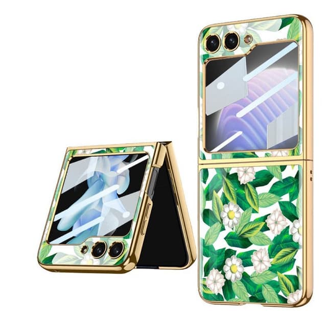 Flower Glass Case Samsung Galaxy Z Flip 5 - Disty