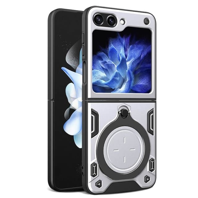 Magnetic Ring cover Samsung Galaxy Z Flip 5 - Sølv