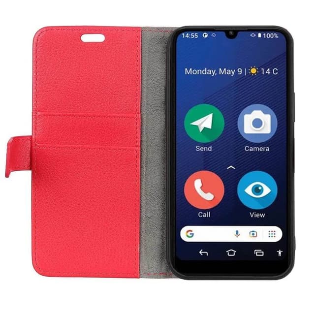 Wallet cover 2-kort Doro 8210 - Rød