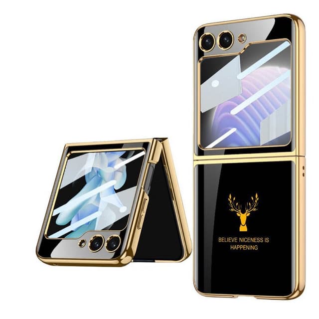 Elk Glass Case Samsung Galaxy Z Flip 5 - Svart