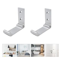 Fällbara väggkrokar 2-pack Silver