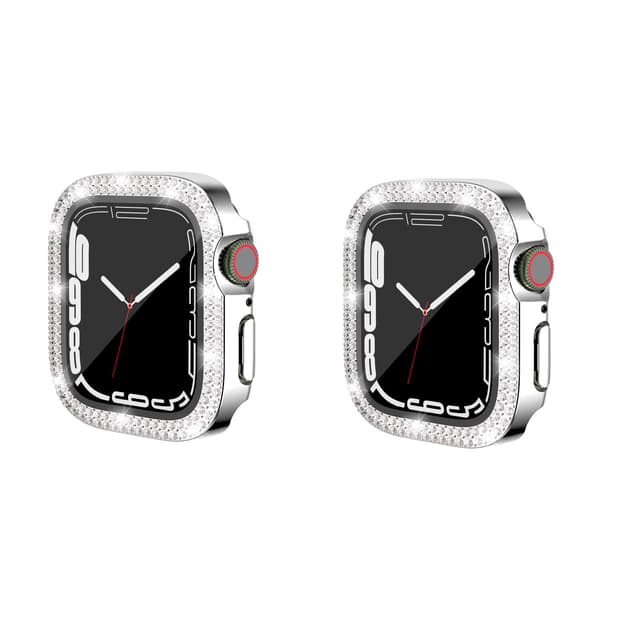 2-Pack-deksel med skjermbeskytter for Apple Watch iWatch 3 sølv 41 mm