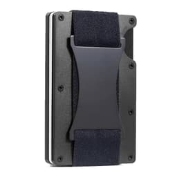 INF RFID-blokkeringskortholder lommebok - hold opp 12-15 kort Sort