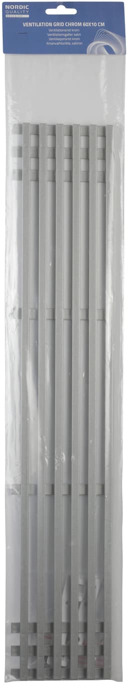 Nordic Quality Ventilationsgaller för kyl frys (krom)