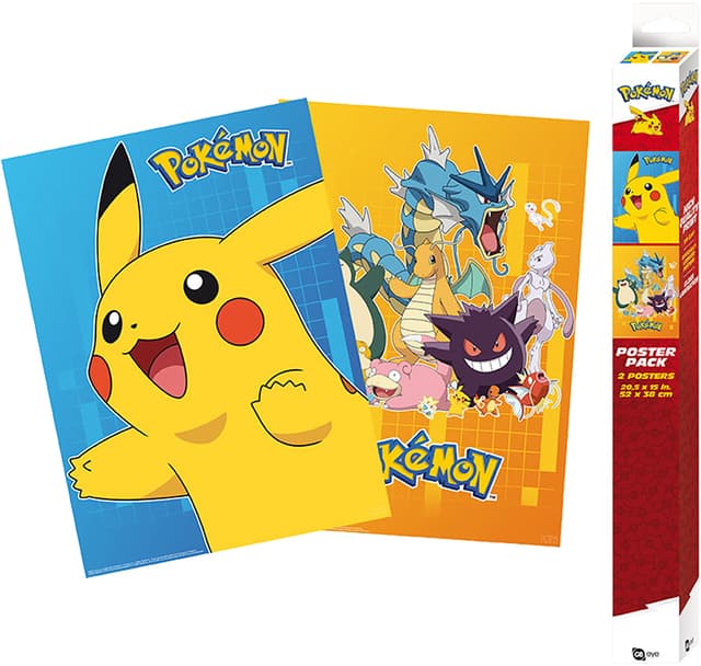 GB eye Pokemon Colourful characters plakater (2 stk.)
