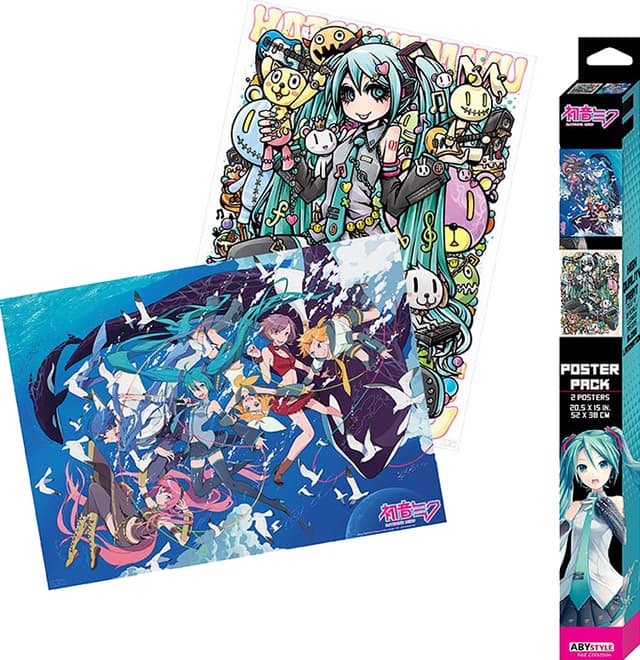 GB eye Hatsune Miku plakater (Chibi, 2 stk.)