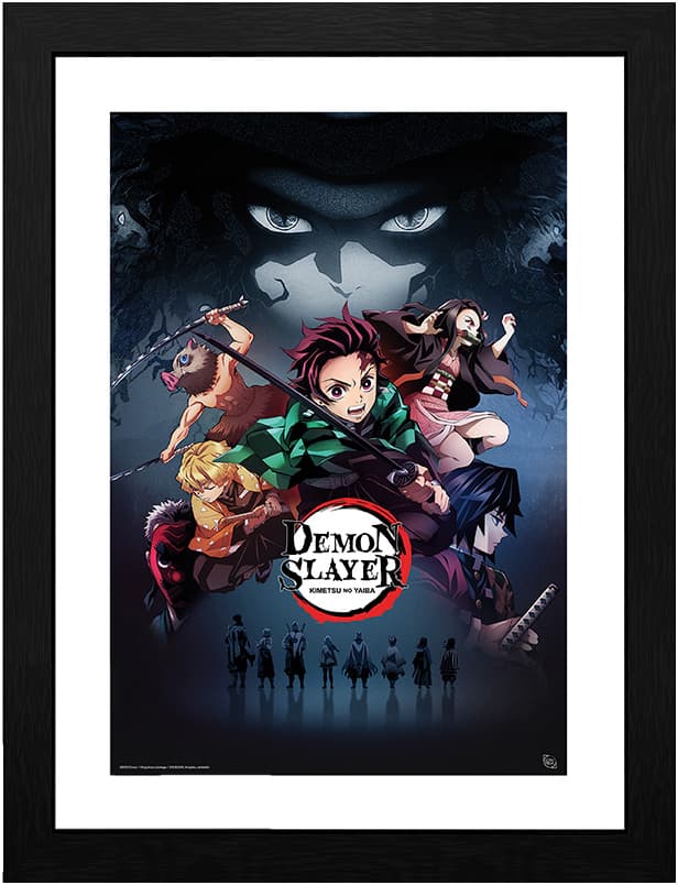 GB eye Demon Slayer innrammet plakat