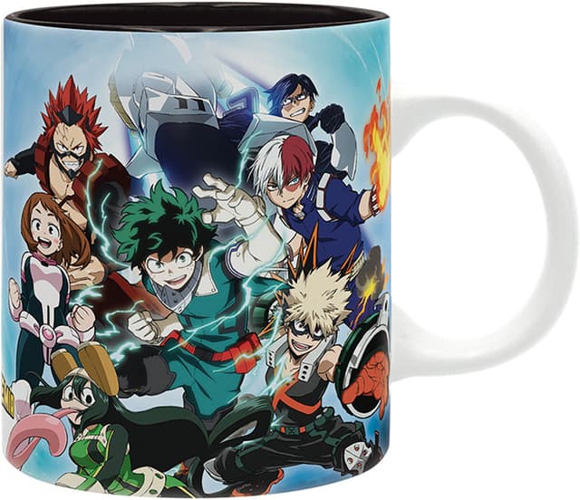 ABYSTYLE My Hero Academia Tasse – 320 Ml, Mit Deku & Klassenmotiv, Mikrowellen- Und Spülmaschinengeeignet