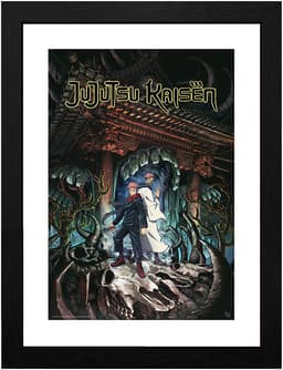 GB eye Jujutsu Kaisen innrammet plakat