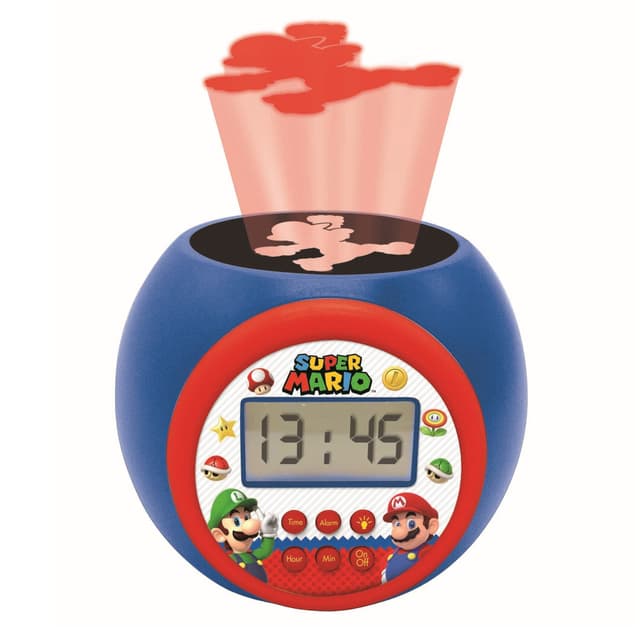 Super Mario Projector väckarklocka med timer