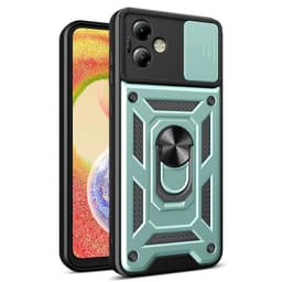 SKALO Motorola Moto G14 Armor Hybrid Metal Ring Camera Slider - Grøn
