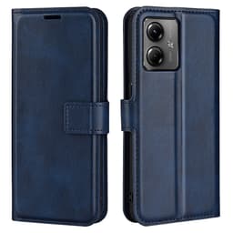SKALO Motorola Moto G14 Premium Wallet Lompakkokotelo - Sininen