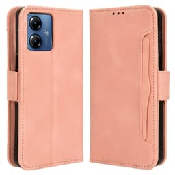 SKALO Motorola Moto G14 6-FACK Plånboksfodral - Rosa