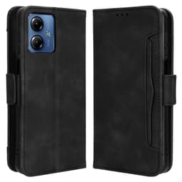 SKALO Motorola Moto G14 6-FACK Plånboksfodral - Svart