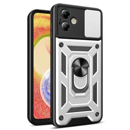 SKALO Motorola Moto G14 Armor hybridi metallirengas kameran liukusäädin - - Hopea