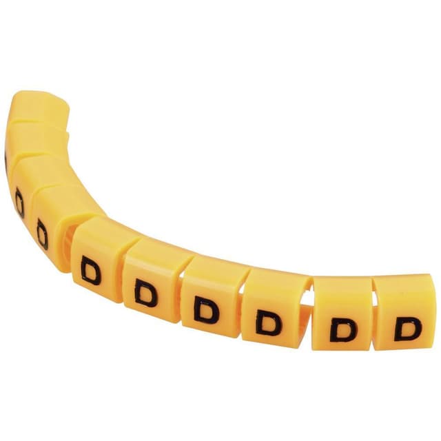 TRU COMPONENTS TC-MB1/D203 Mærkningsclip Påtrykt D