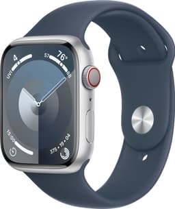 Apple Watch S9 45mm GPS+CEL (hopea alu./myrskynsininen Sport Band) M/L